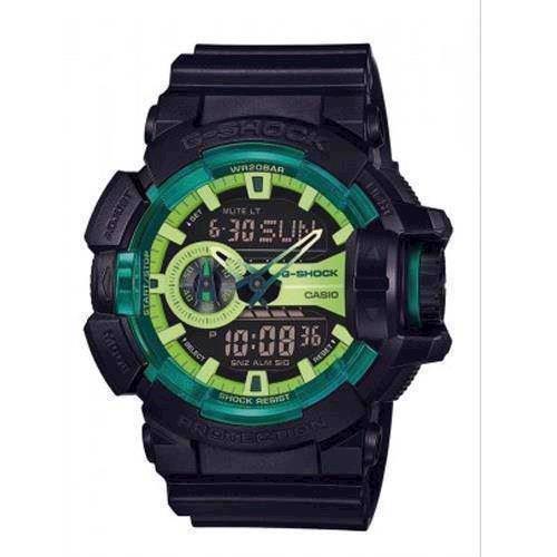 Image of Casio G-Shock sort resin med stål quartz multifunktion (5398) Herre ur, model GA-400LY-1AER